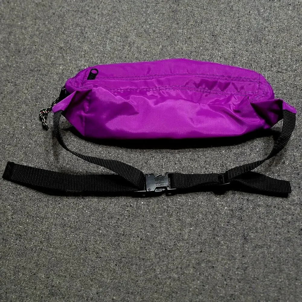 Vintage 80s 90s Jansport Fanny Pack Adult Unisex Purple Waist Bag Run Hike USA